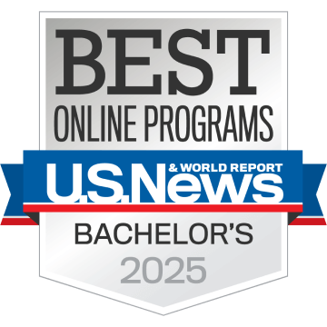 Badge: Best Online Programs Bachelor's 2025