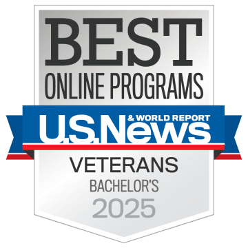 Badge: Best Online Programs; Veterans Bachelor's 2025